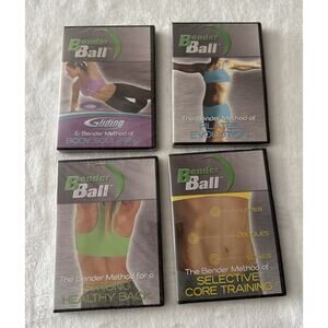 NEW 4 Bender Ball Workout DVD lot Pilates Evolution Better Booty Boot Camp core